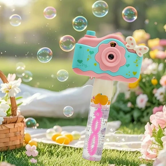 Bubble Blower Toy for Kids - Handheld Camera Bubble Machine with Projection Cards,Outdoor Bubble Maker for Girls Boys,Lightweight & Portable,40ml Bubble Solution,Fun Birthday Gift (7.34x4.08x1.22in)