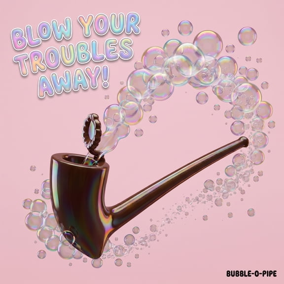 Bubble Blowing Pipe Toy, Vintage Style Pipe Decorative Prop for Photography and Social Media Content Creation, Elegant Desktop Ornament Leisure Time Fidget Toy for Home Decor Art Studios