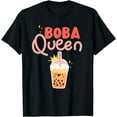 thumbnail image 1 of Bubble Boba Queen Tea T-Shirt, 1 of 4