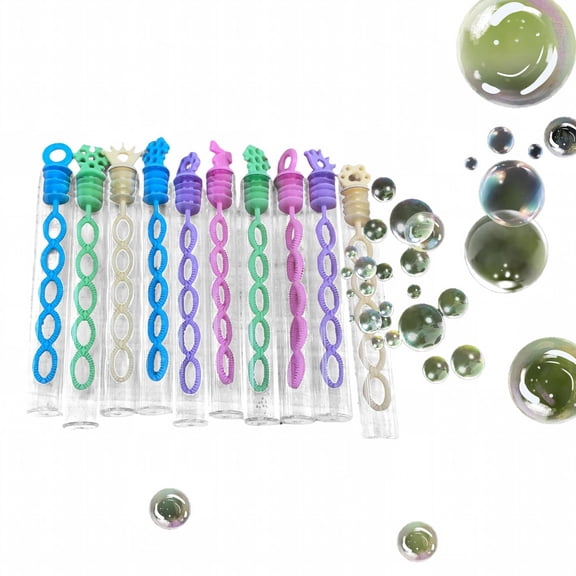 Bubble Bottles 10 PCS (4oz Solution), Bubbles for Toddlers, Blow Bubbles Solution Wand Bulk for Party Favors for Kids, Toddler Summer Outdoor Toys Gift for Kids (6)