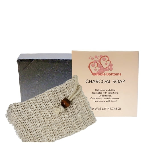 Bubble Bottoms Charcoal Soap(One Bar of Soap)