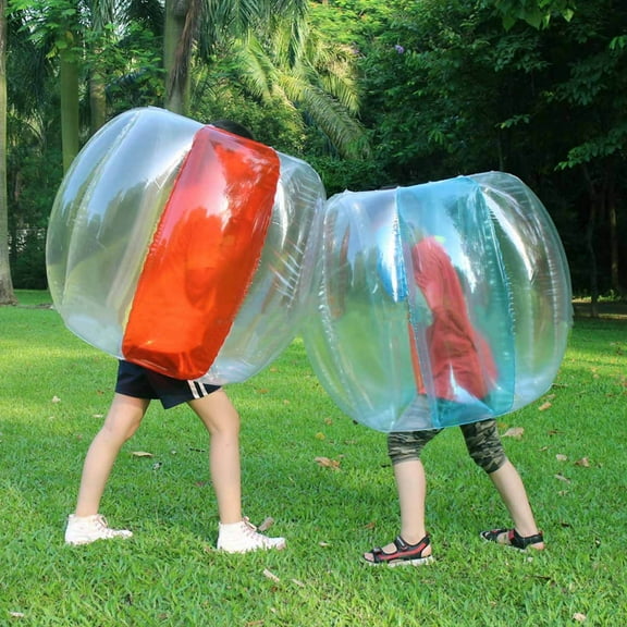 Bubble Bounce , 90x80cm PVC Human Collision Inflatable Body Human Hamster Knocker With 2 Repair Patches For Outdoor Activities, Family Gathering, Game