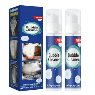 SDJMa Foaming Heavy Oil Stain Cleaner, All Purpose Bubble Cleaner Kitchen  Deep Cleaning Spray, All-purpose Rinse-free Cleaning Spray, Stubborn Grease  & Grime Remover Bubble Spray(60ml) 