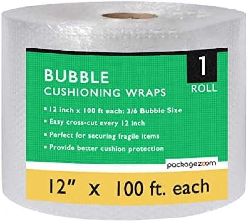 Bubble Cushioning Wrap 12 Inch X 100 Feet Perforated Every 12” Shipping