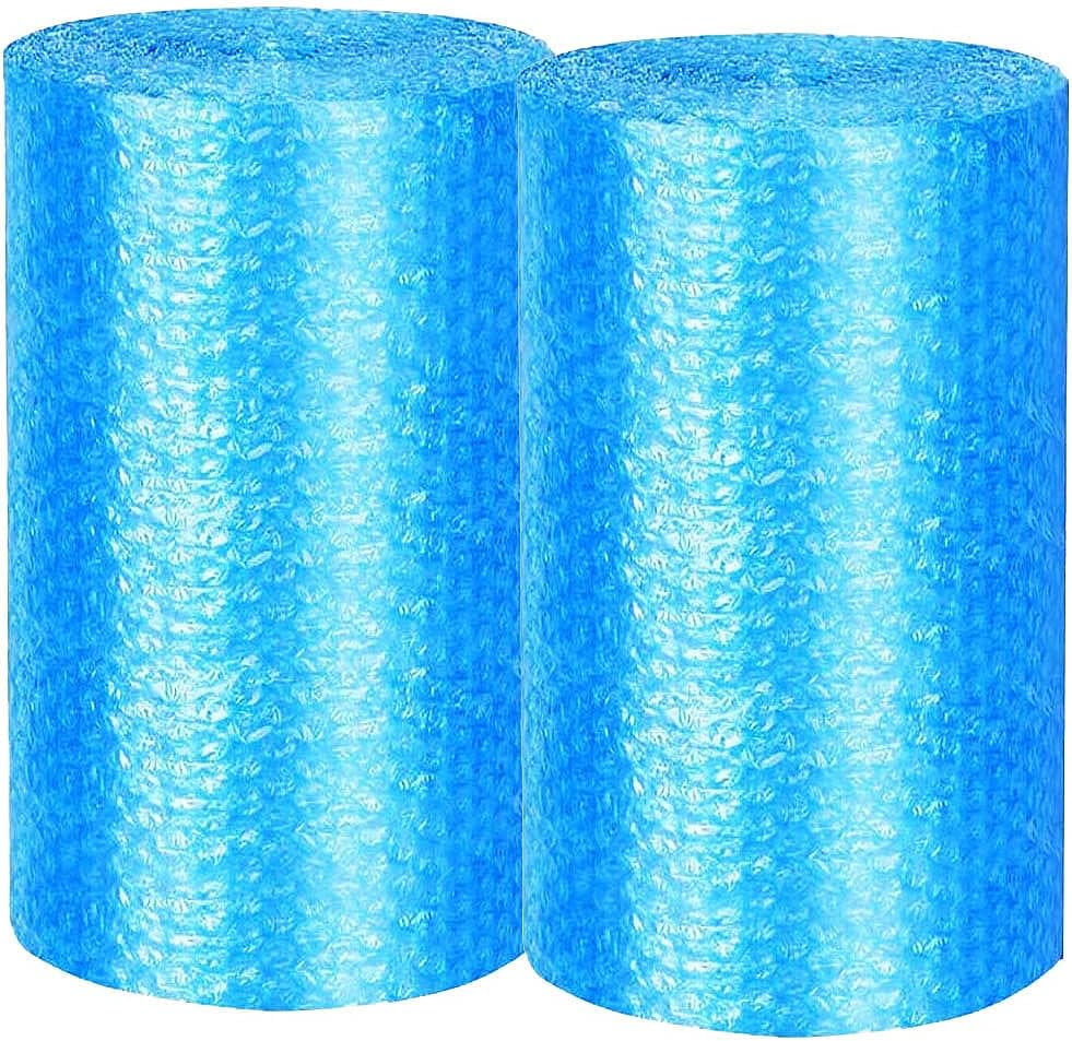 Bubble Cushioning Wrap Rolls 2-Pack, 12 Inch x 72 Feet 3/16" Air Bubble, Bubble Moving Wrap for Packing, Moving Supplies, Small business