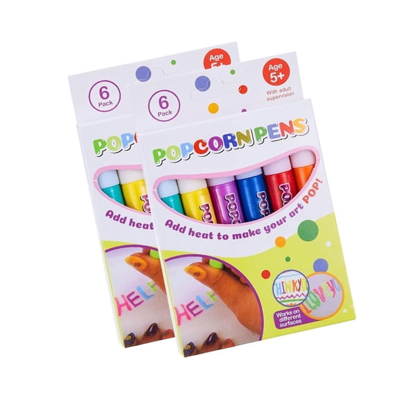 Bubble Drawing Pen Popcorn Printing Pen With Expandable inks For Kids Students Card Making Creative Art Craft Project