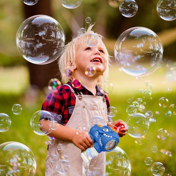 Bubble Electric Boy Foam Wedding 10 Foam Hole Electric Bubble Girl Dinosaur Toy Foam Machine Adult No Dripping LED Lights Glow Children's Birthday Gift