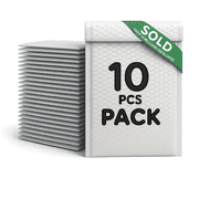 Bubble Envelopes 10-Pack, 7x11 Inches - Durable Padded Envelopes for Safe Shipping, Lightweight Protective Packaging for Small Items