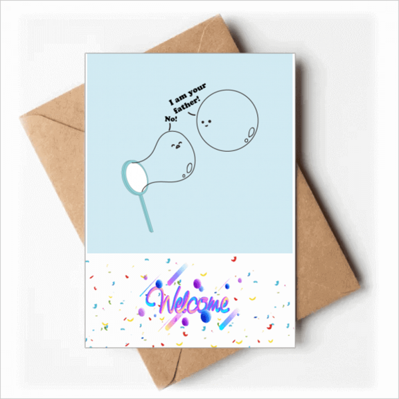Bubble Game Blowing Art Deco Fashion Welcome Back Greeting Cards Envelopes Blank