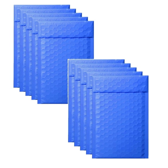 Bubble Gift Envelopes Lined,Self-Seal Poly Padded Envelopes, Waterproof Holographic Bubble Shipping Envelopes for Mailing, Packing, Small Business -Seal 10Pcs