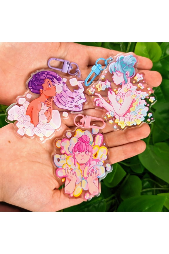 Bubble Girl keychain 1 packs, random 1 pack