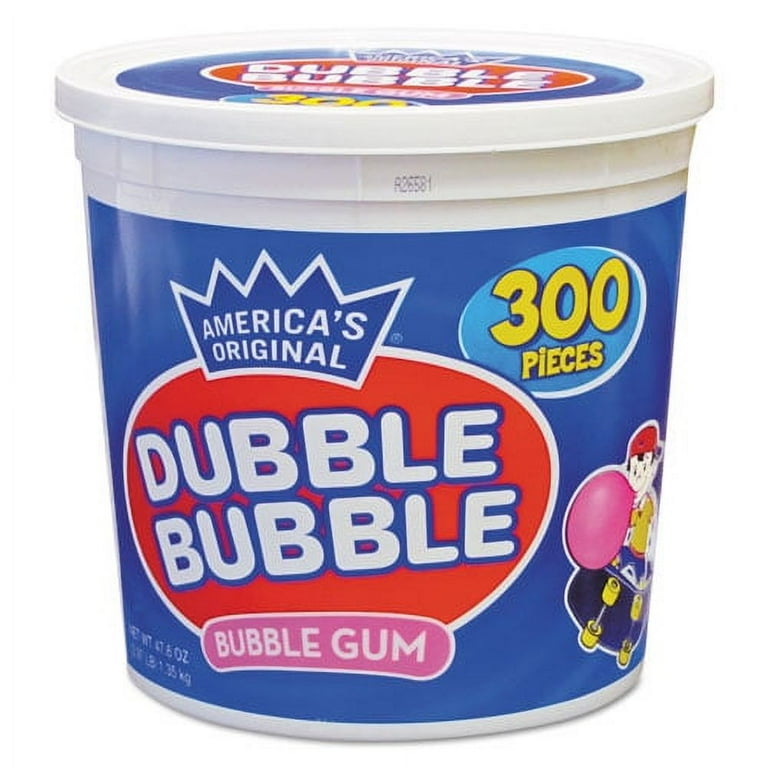 Bubble Gum, Original Pink, 300/Tub Bubble Gum, Original Pink, 300/Tub
