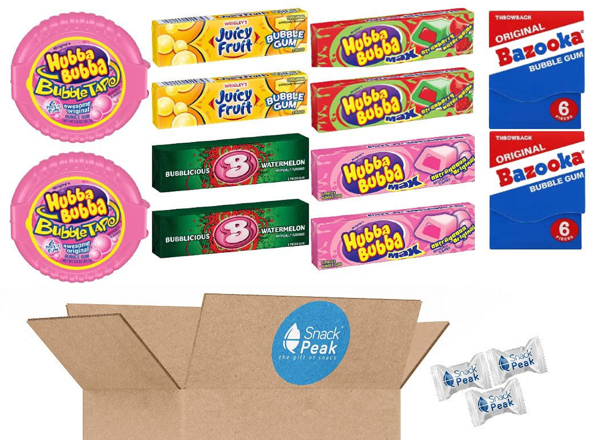Bubble Gum Snack Peak MGF3 Variety Gift Box Hubba Bubba Original and