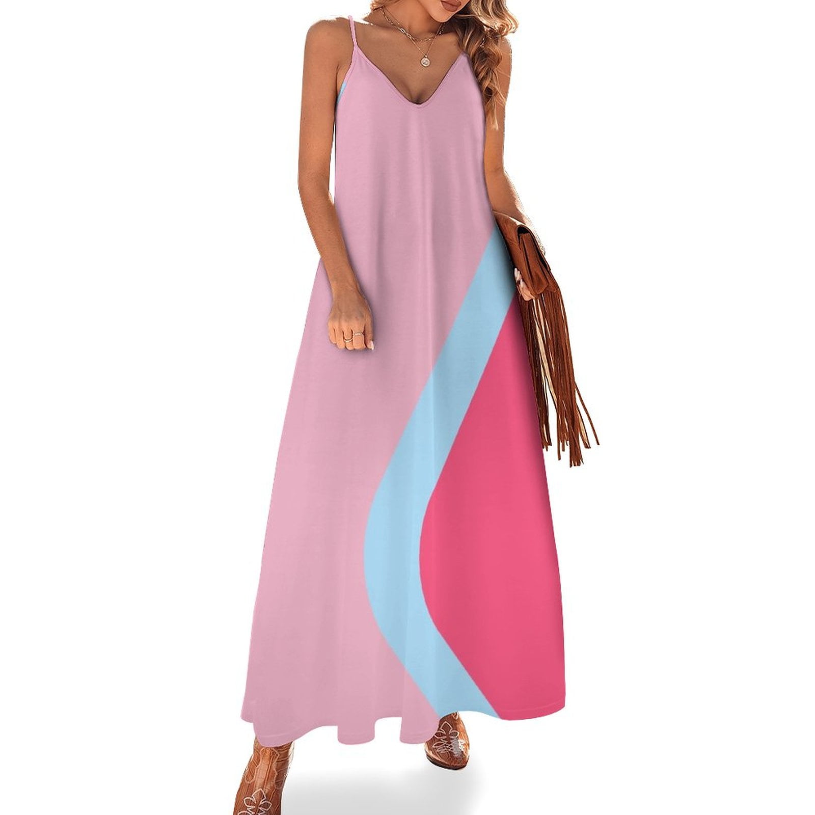 Bubble Gum Wall Sleeveless Dress Dresses summer dress for women long — free download