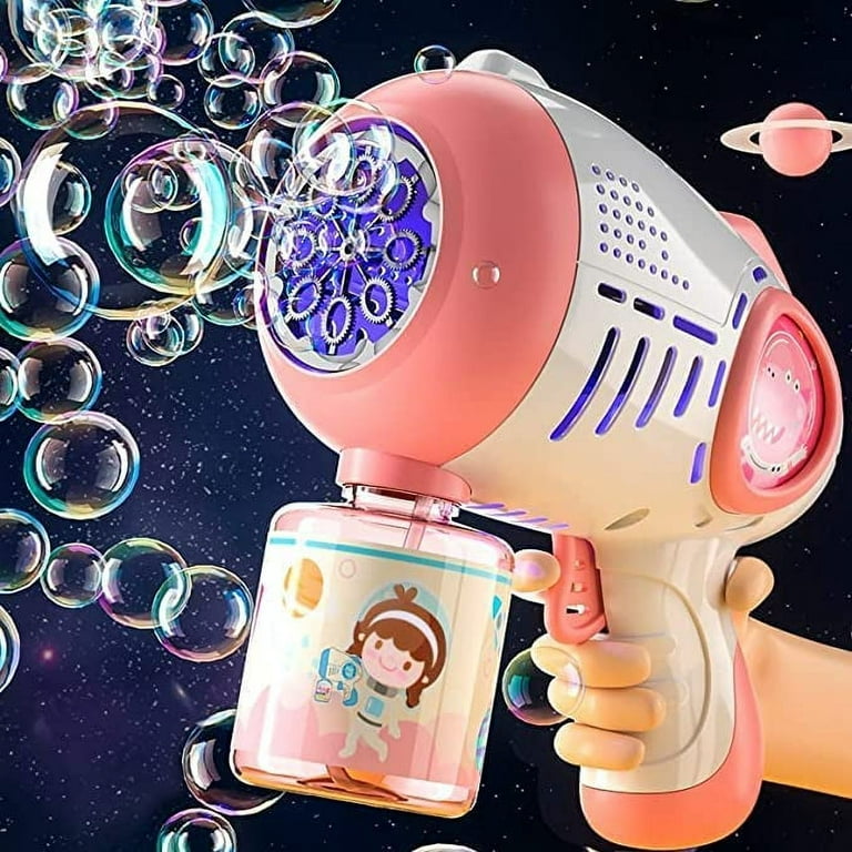 Holes Bubble Machine With Rich Bubbles, Bubble Guns For Girls Kids With  360leak-proof Design, Ergonomic Grip, Automatic Bubble Gun For Toddlers  Childr