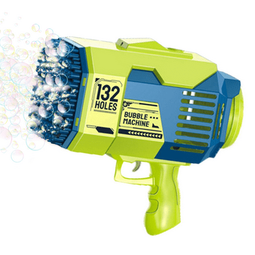 Bubble Machine, Bubble Blaster, 132 Holes Bubble Maker Blowers Outdoor Summer Toy Gifts for Boys Girls Age 3-12 Years Old