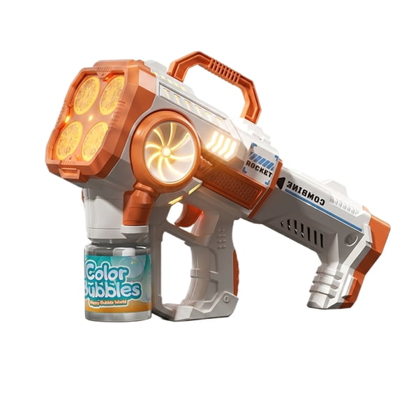 Bubble Gun for Student Automatic Bubble Maker Outdoor Bubble Machine for Parties Light Up Rechargeable Space Toys for Young and Young All Ages Birthday Gift Summer Backyard Toys