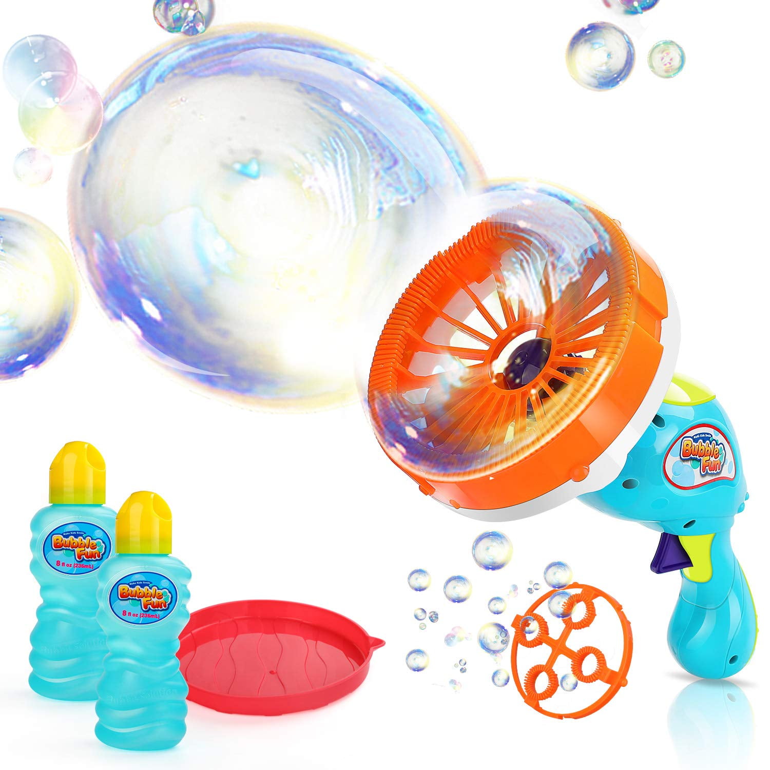 Bubble Guns Shooter, Bubble Blower Indoor and Outdoor Toys with 2 Soap  Bubble Solution for Birthday Party, Halloween, Wedding Kids Adults, Gift  for Puppy's Kid's Boys and Girls 