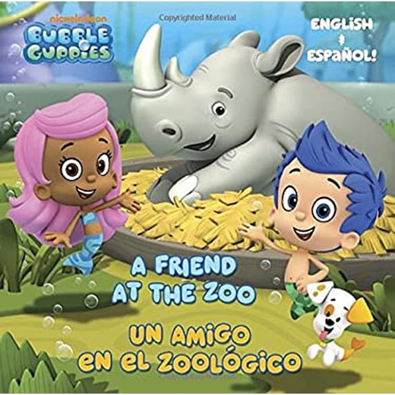 Pre-Owned A Friend at the Zoo / Un Amigo En El Zoologico Pictureback (Bubble Guppies) Paperback