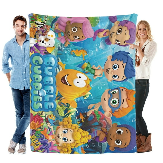 Bubble Guppies Blanket Soft Bed Sofa Throw Cozy Lightweight Birthday Gift
