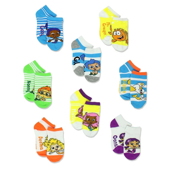 Bubble Guppies Boys Girls 8 pack Socks (Toddler) 5392QH