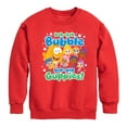 thumbnail image 1 of Bubble Guppies - Bub Bub Bubble Gup Gup Guppies - Toddler And Youth Crewneck Fleece Sweatshirt, 1 of 5