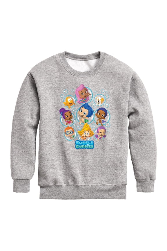 - Bubble Grid - Toddler And Youth Crewneck Fleece Sweatshirt