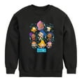 thumbnail image 1 of Bubble Guppies - Bubble Grid - Toddler And Youth Crewneck Fleece Sweatshirt, 1 of 5