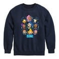 thumbnail image 1 of Bubble Guppies - Bubble Grid - Toddler And Youth Crewneck Fleece Sweatshirt, 1 of 5