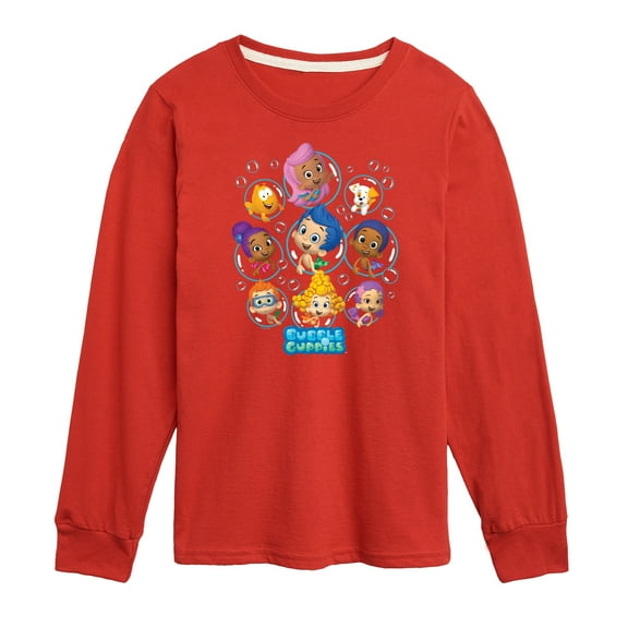Bubble Guppies - Bubble Grid - Toddler And Youth Long Sleeve Graphic T-Shirt
