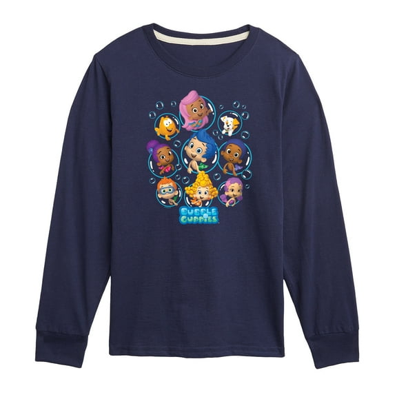 Bubble Guppies - Bubble Grid - Toddler And Youth Long Sleeve Graphic T-Shirt