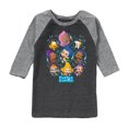 thumbnail image 1 of Bubble Guppies - Bubble Grid - Toddler And Youth Raglan Graphic T-Shirt, 1 of 6