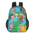 thumbnail image 1 of Bubble Guppies Cartoon Clear Backpack 17 Inch Transparent Bag Laptop Daypack Large Capacity Clear Through Backpack Travel Bag, 1 of 8