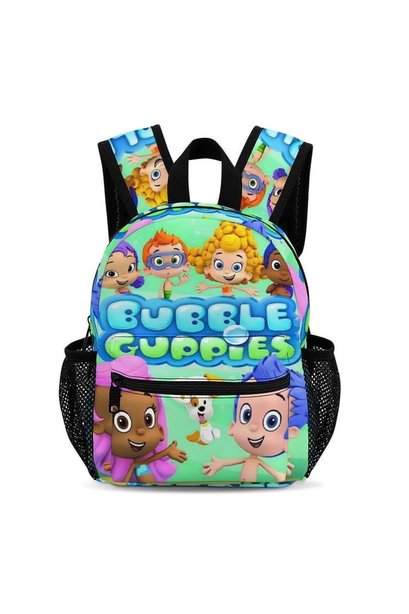 Bubble Guppies Cute Cartoon Lightweight Backpack for Teenagers 33.5x25x13.5cm