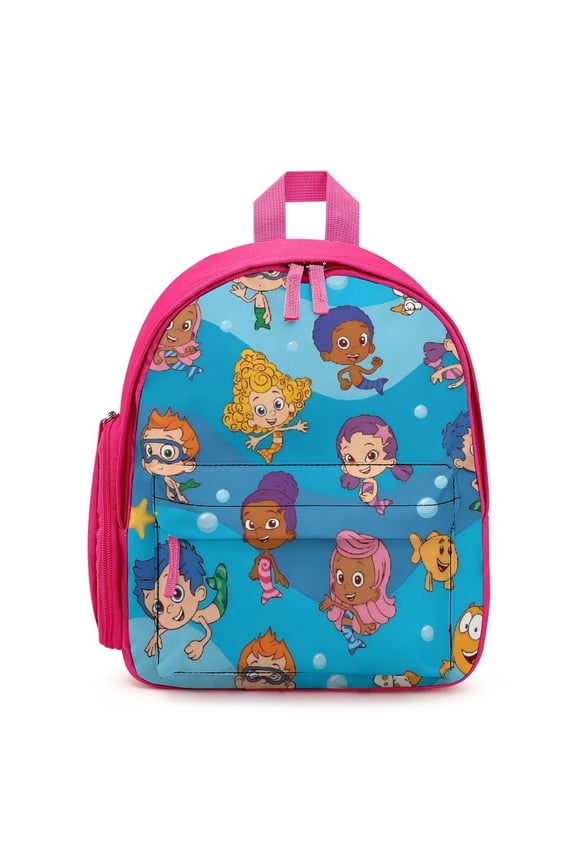 Bubble Guppies Cute Cartoon backpack travel bag adjustable shoulder straps One size