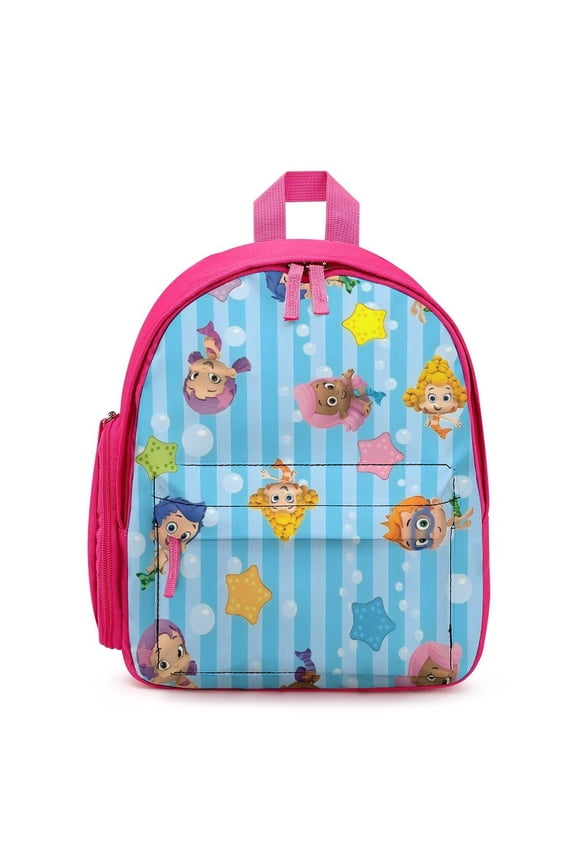 Bubble Guppies Cute Cartoon backpack travel bag adjustable shoulder straps One size