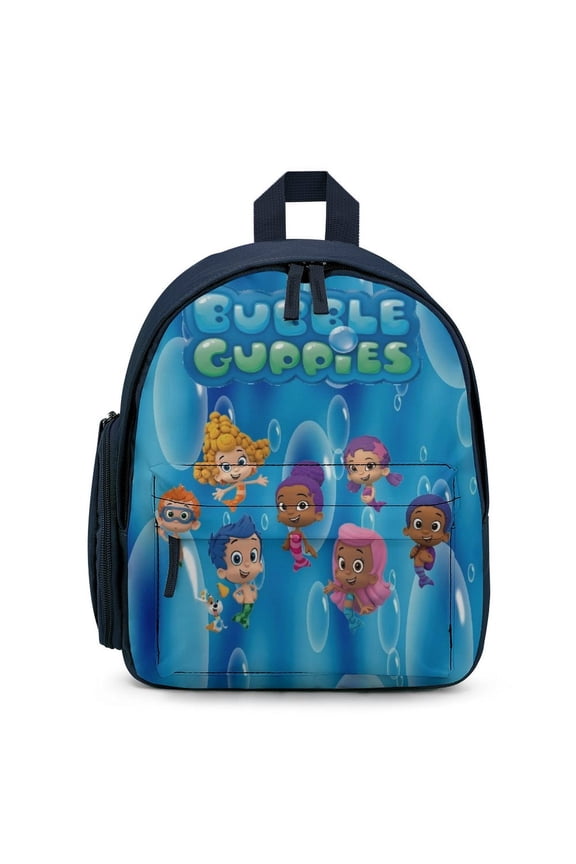 Bubble Guppies Cute Cartoon backpack travel bag adjustable shoulder straps One size