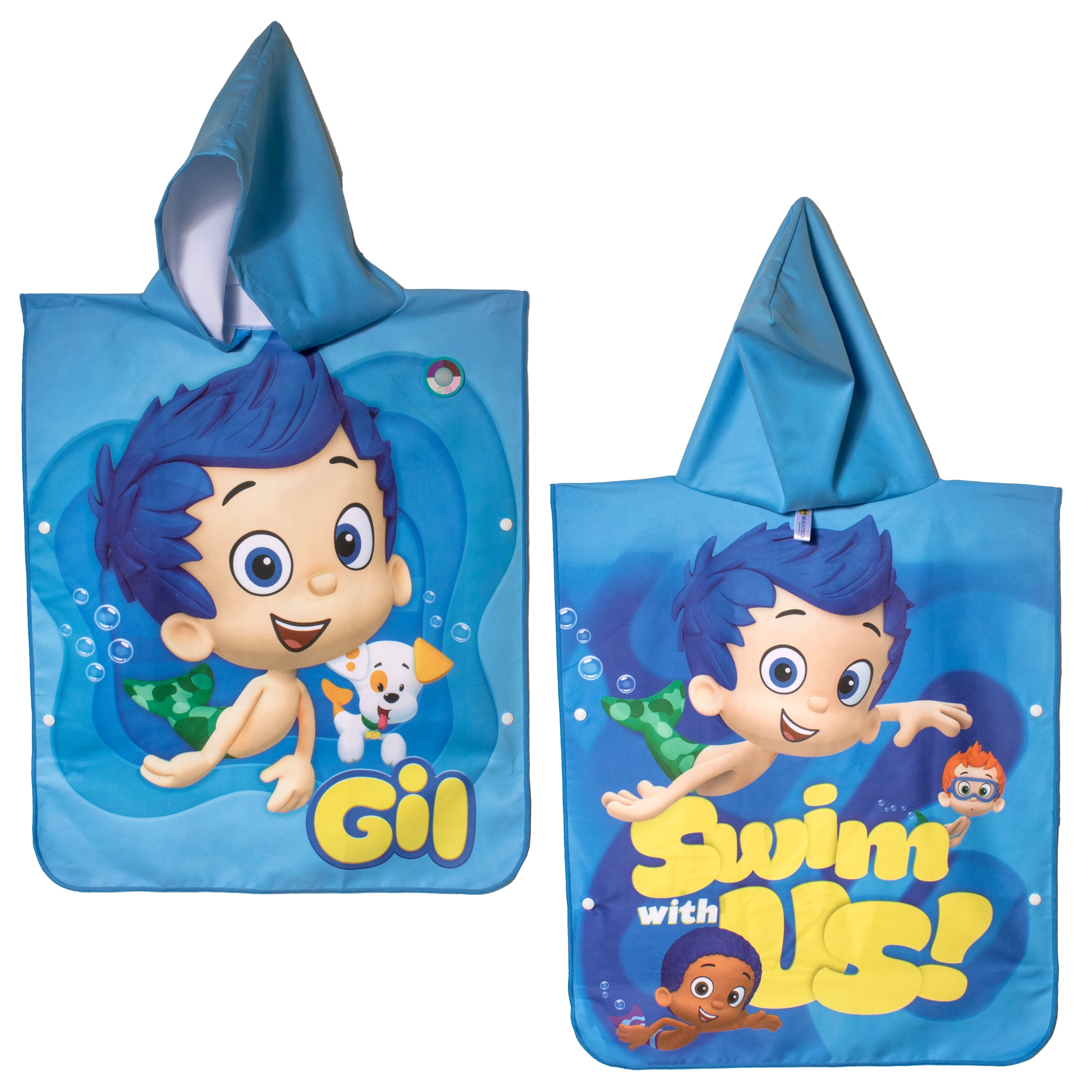 Bubble Guppies Eco-Friendly Hooded Beach Towel| Bubble Guppies Gil