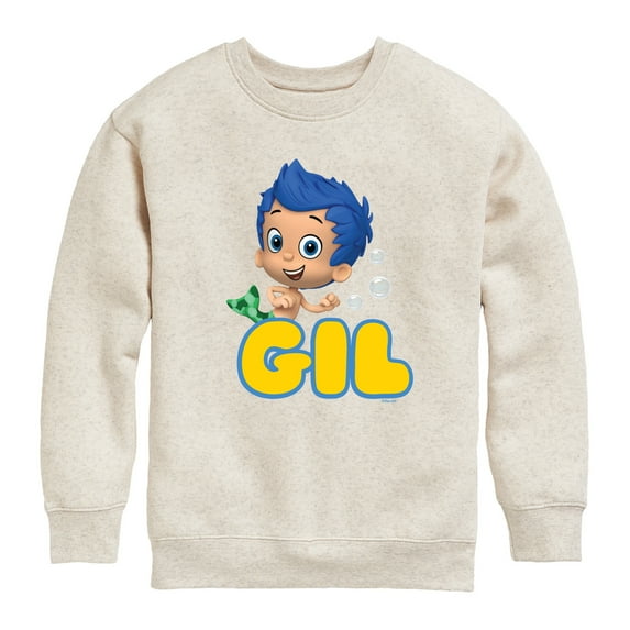 Bubble Guppies - Gil - Toddler And Youth Crewneck Fleece Sweatshirt