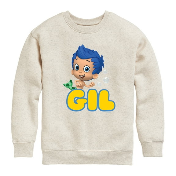 Bubble Guppies - Gil - Toddler And Youth Crewneck Fleece Sweatshirt