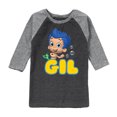 thumbnail image 1 of Bubble Guppies - Gil - Toddler And Youth Raglan Graphic T-Shirt, 1 of 4