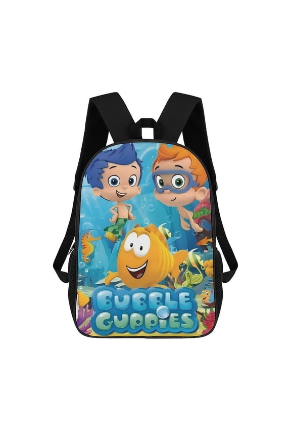 Bubble Guppies Large capacity travel backpack/laptop backpack 17inch