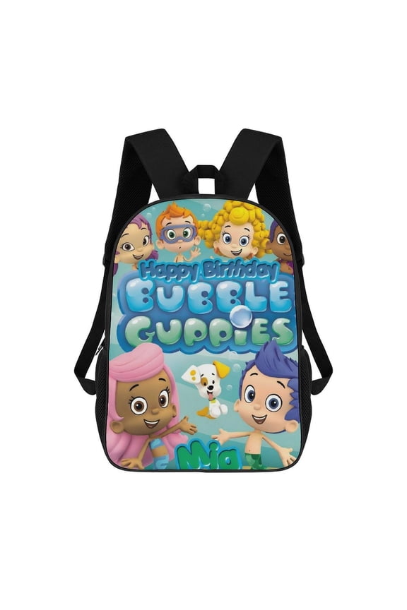 Bubble Guppies Large capacity travel backpack/laptop backpack 17inch