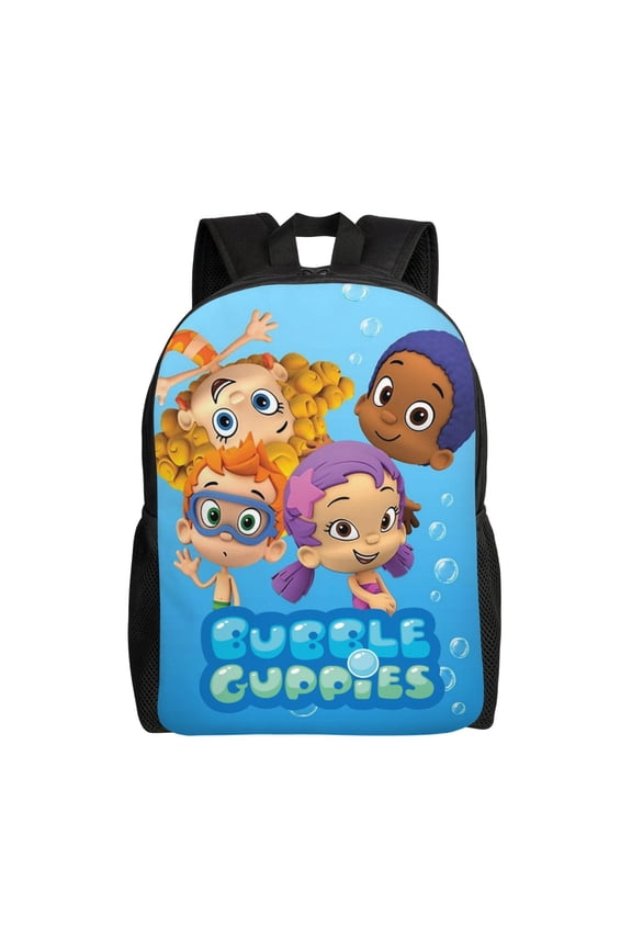 Bubble Guppies Lightweight Backpack Daypack Large Capacity Backpacks Adjustable Shoulder Straps Bags Travel Hiking