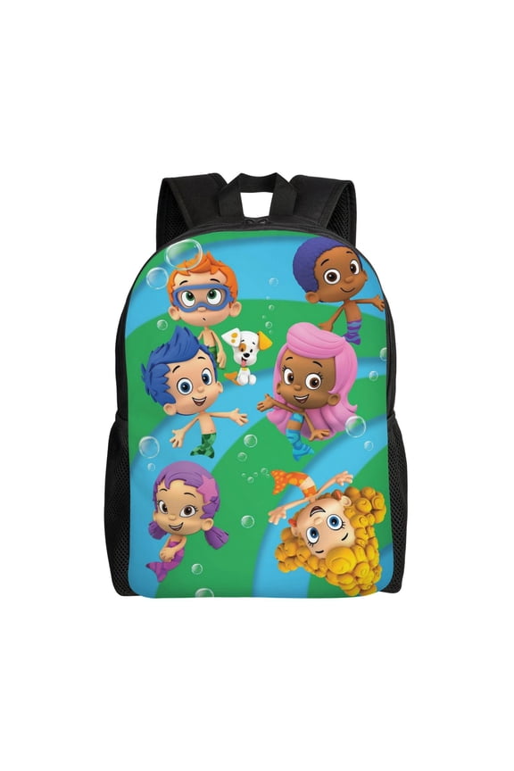Bubble Guppies Lightweight Backpack Daypack Large Capacity Backpacks Adjustable Shoulder Straps Bags Travel Hiking