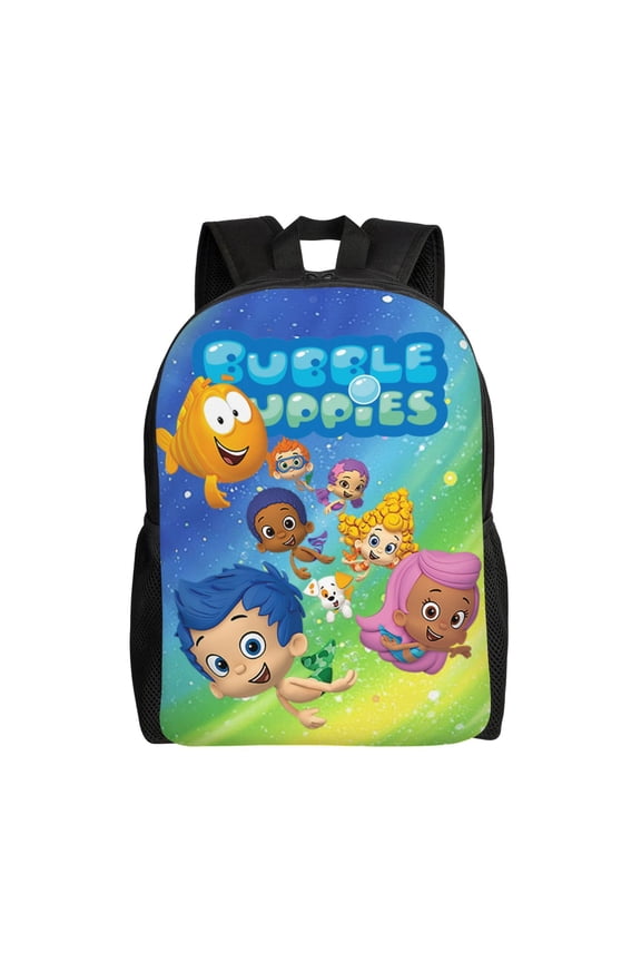 Bubble Guppies Lightweight Backpack Daypack Large Capacity Backpacks Adjustable Shoulder Straps Bags Travel Hiking