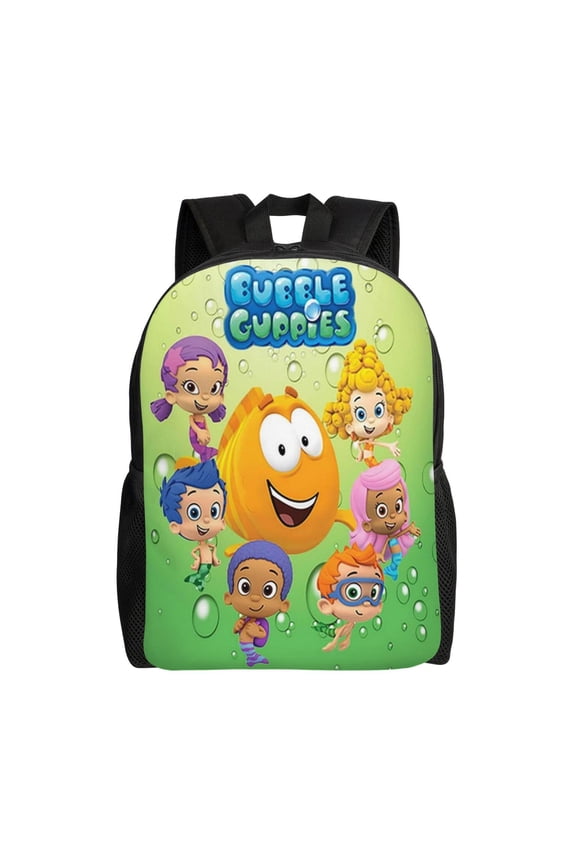 Bubble Guppies Lightweight Backpack Daypack Large Capacity Backpacks Adjustable Shoulder Straps Bags Travel Hiking