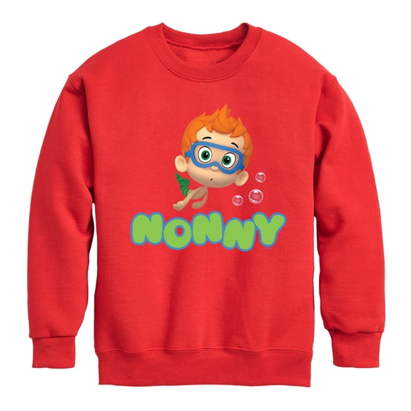 Bubble Guppies - Nonny - Toddler And Youth Crewneck Fleece Sweatshirt