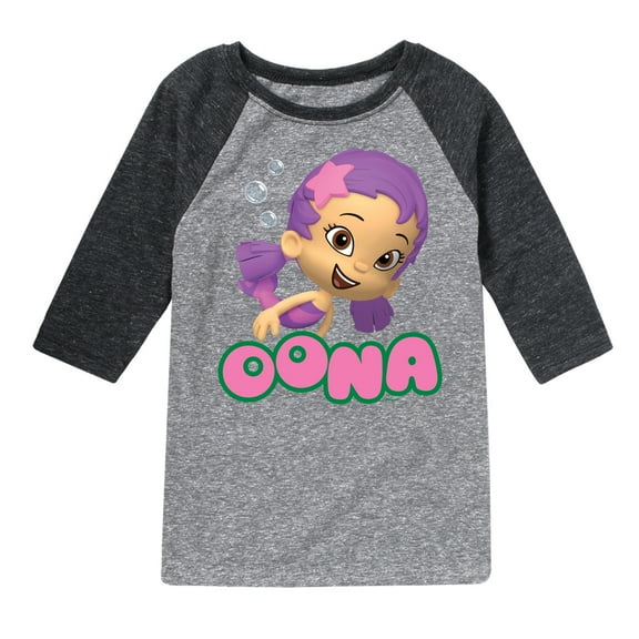 Bubble Guppies - Oona - Toddler And Youth Raglan Graphic T-Shirt