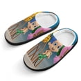 thumbnail image 1 of Bubble Guppies Soft Plush Slippers for Boys Girls Winter Warm Cotton Slippers with Rubber Sole Non-Slip Kid's Slip on Shoes Fluffy House Slippers For Indoor And Outdoor, 1 of 8